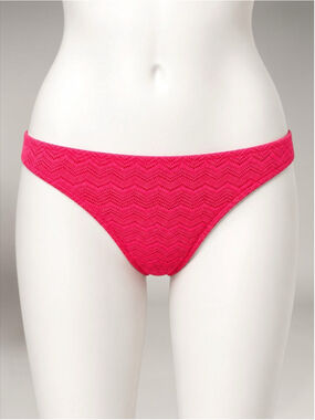 Aerie Swim Chevron Bikini Bottom – Coral – Size M